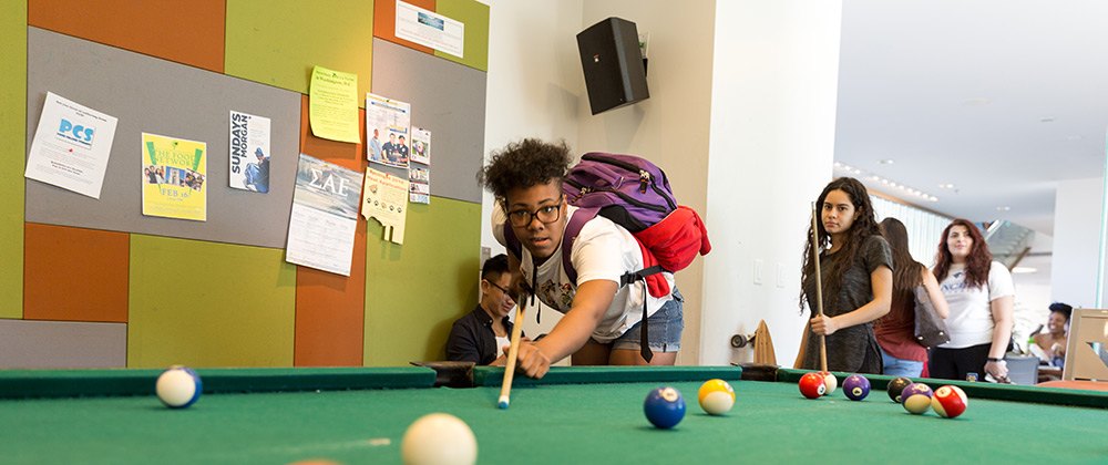 Campus Center pool tables