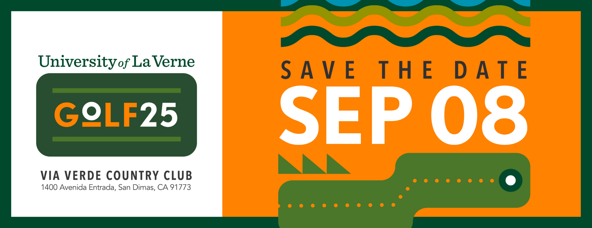 University of La Verne - Golf 2024 - Save The Date