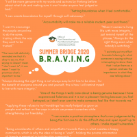 B.R.A.V.I.N.G. Summer Bridge 2020