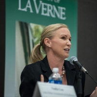 A female speaker at the University of La Verne Inaugural Women's CEO Forum