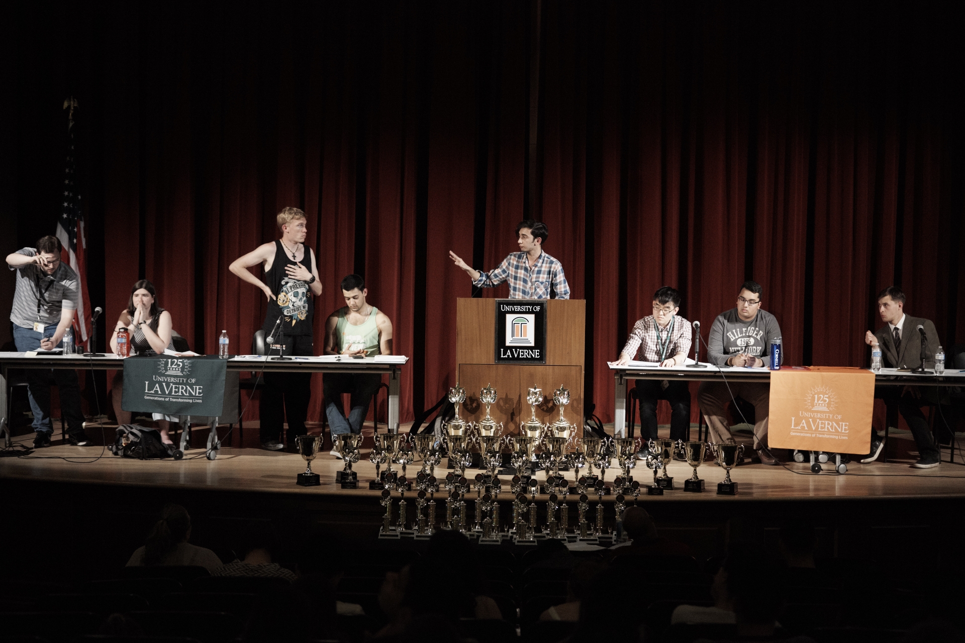 ULV Debate Team with their trophies