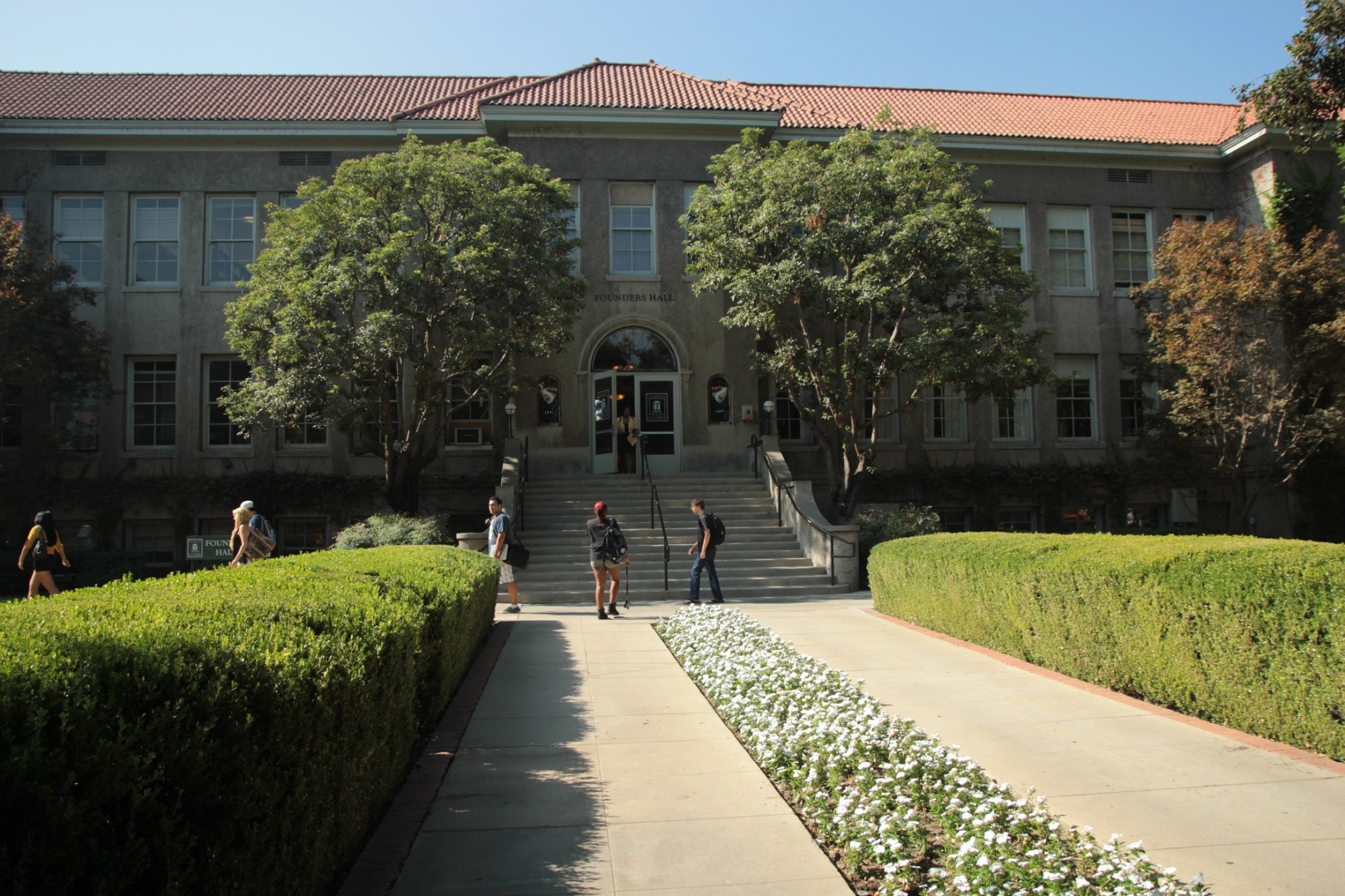 View of North face of Founders Hall