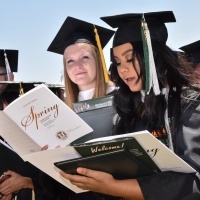 Students participating at the 2018 Commencement ceremonies