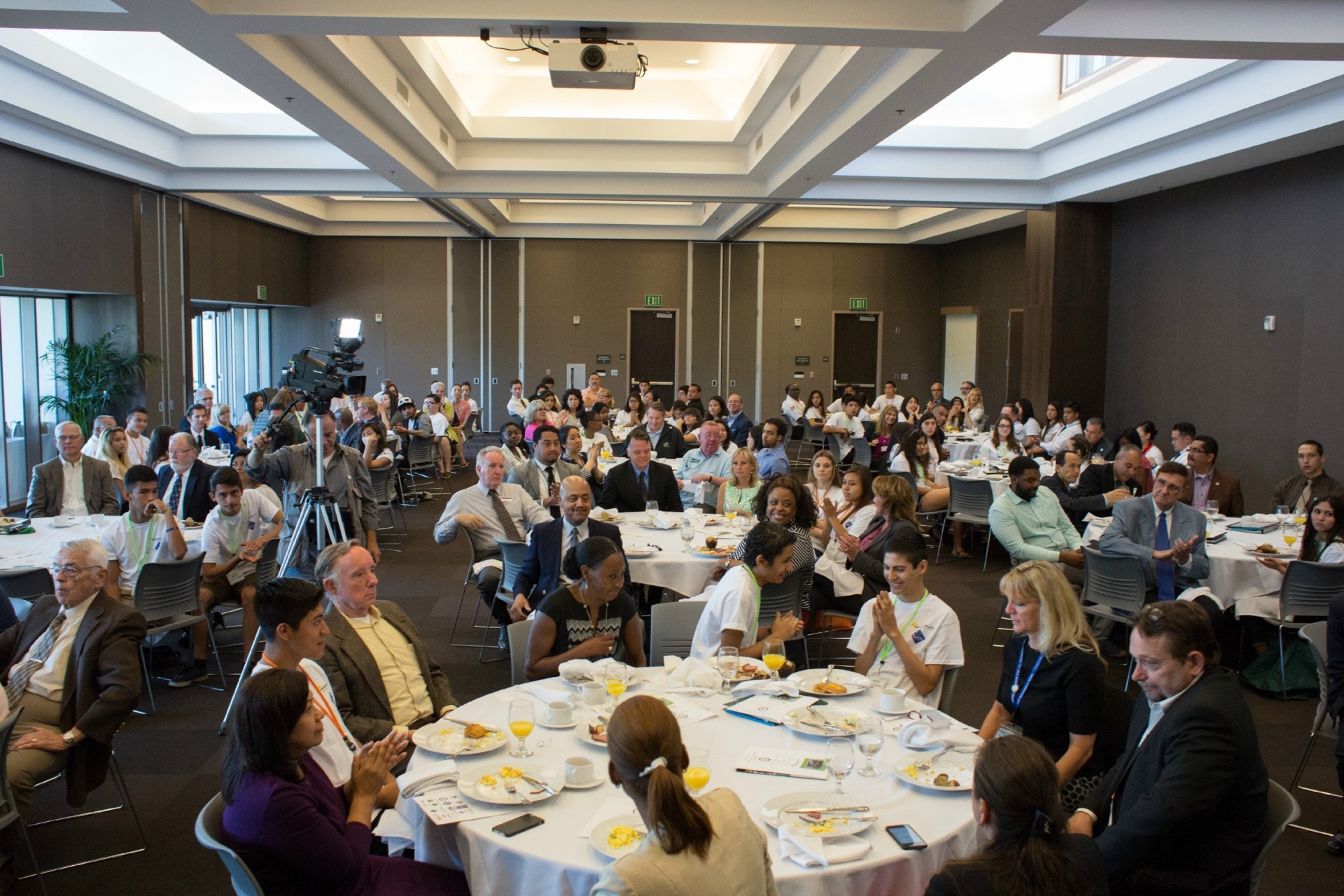 Participants at the REACH breakfast event.