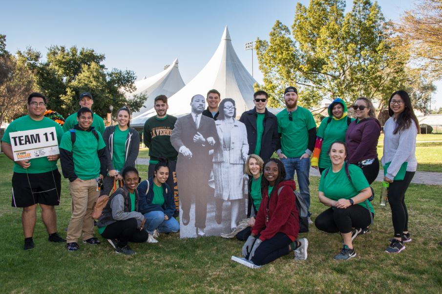 Students gather on ULV campus for MLK Day of Service