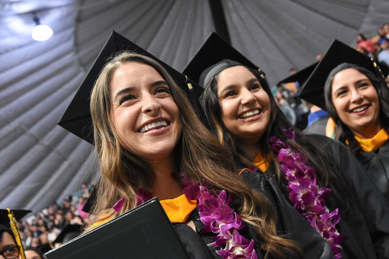 Female students smiling