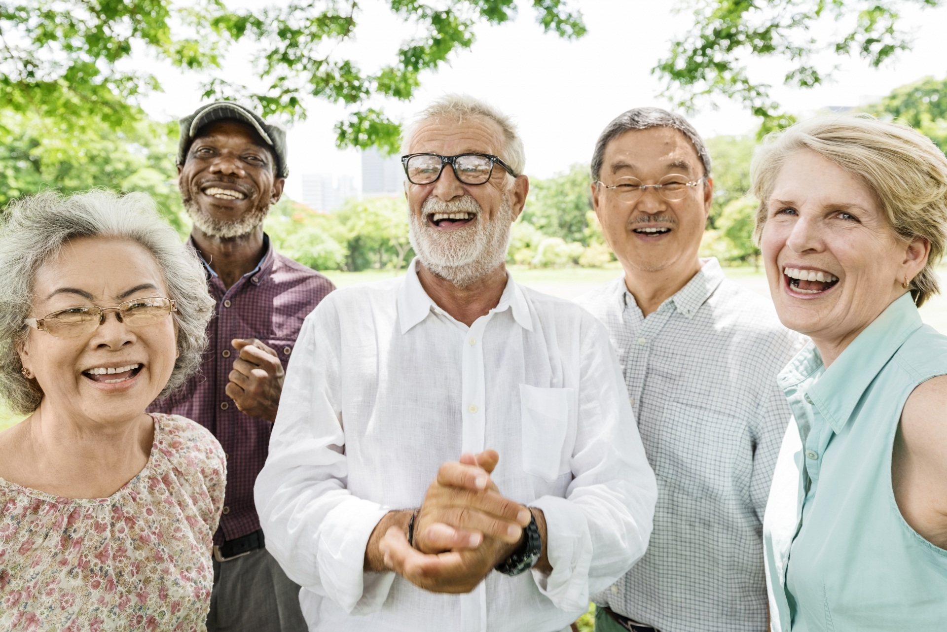 Group of senior adults