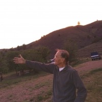 Professor Bob Neher on the ranch