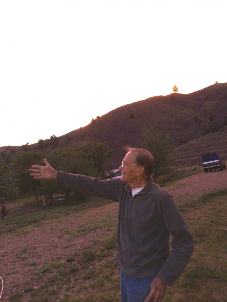 Professor Bob Neher on the ranch