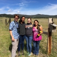 Students on the ranch