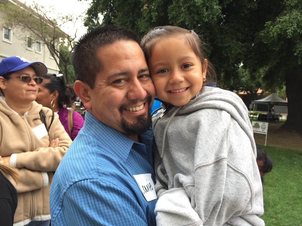 Father and daughter at Family Learning Conference