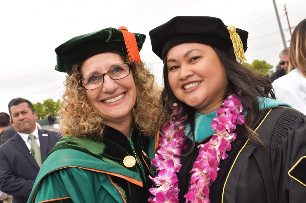 Devorah Lieberman with graduate student speaker