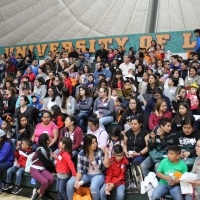 Students fill gymnasium at Learning Conference