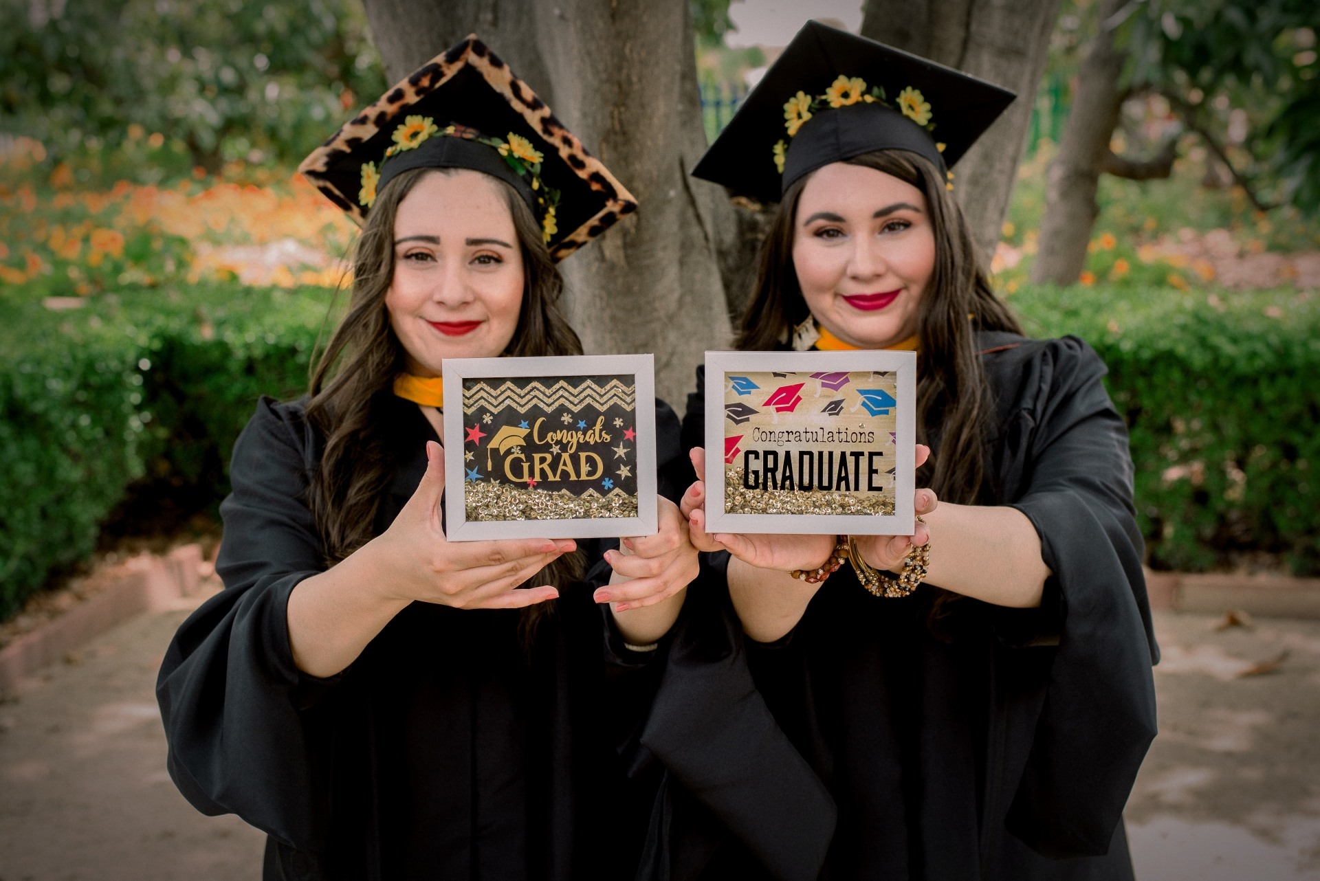 Angela and Stephany celebrate graduation