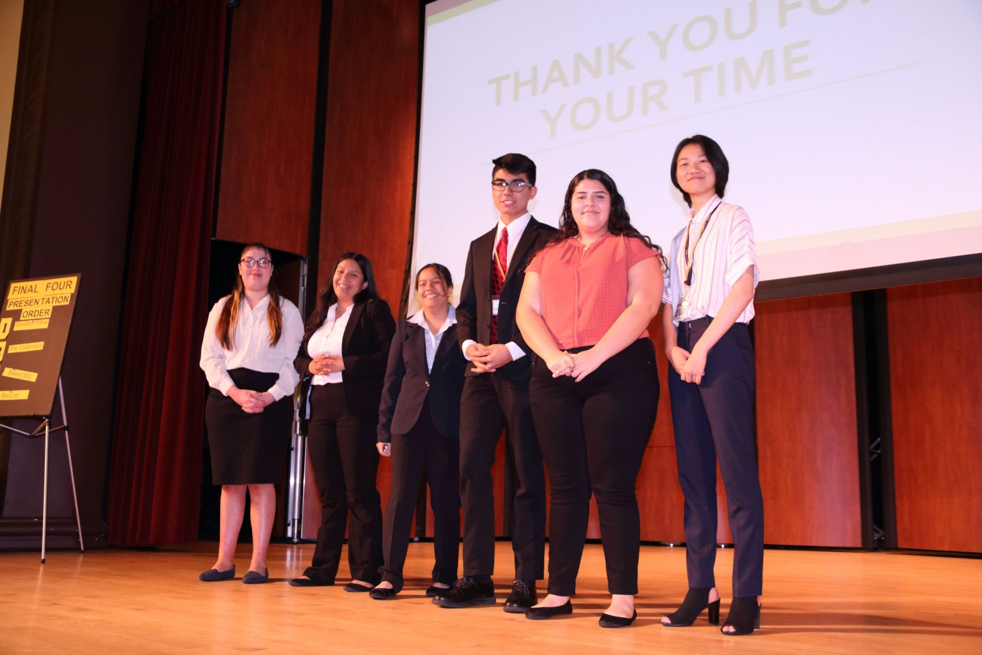 Group of students presenting