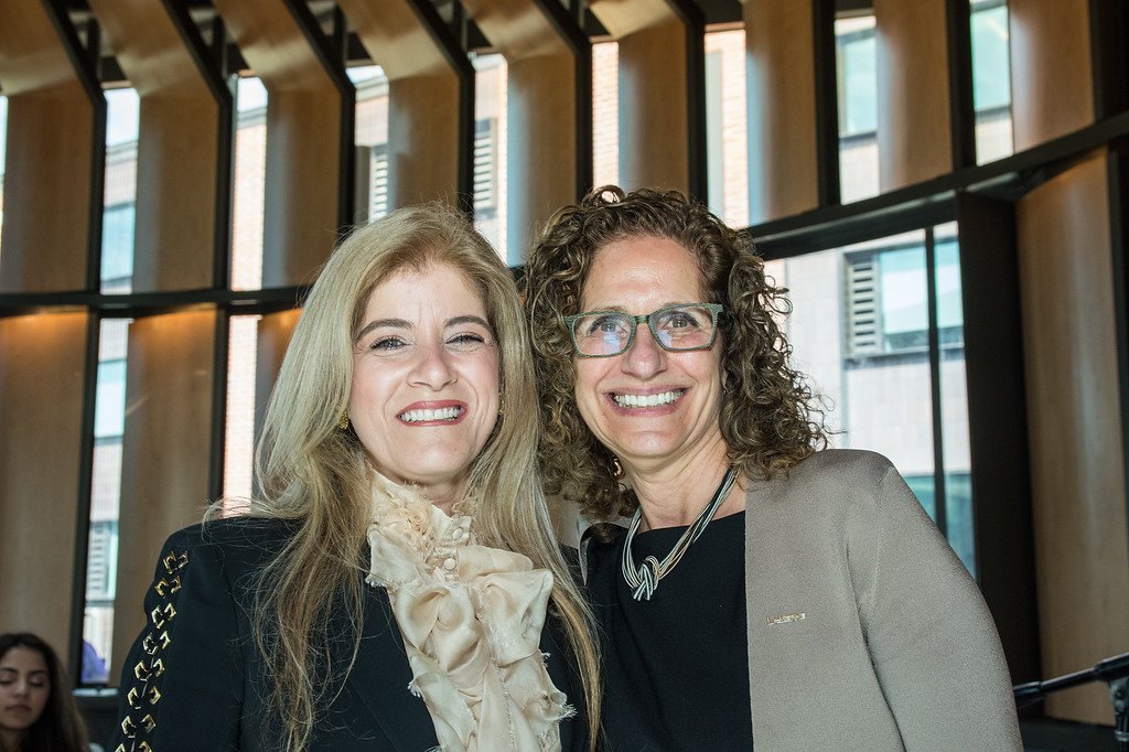 Devorah Lieberman and Lady Sohair A. Salam Saber posing in Ludwick Center.