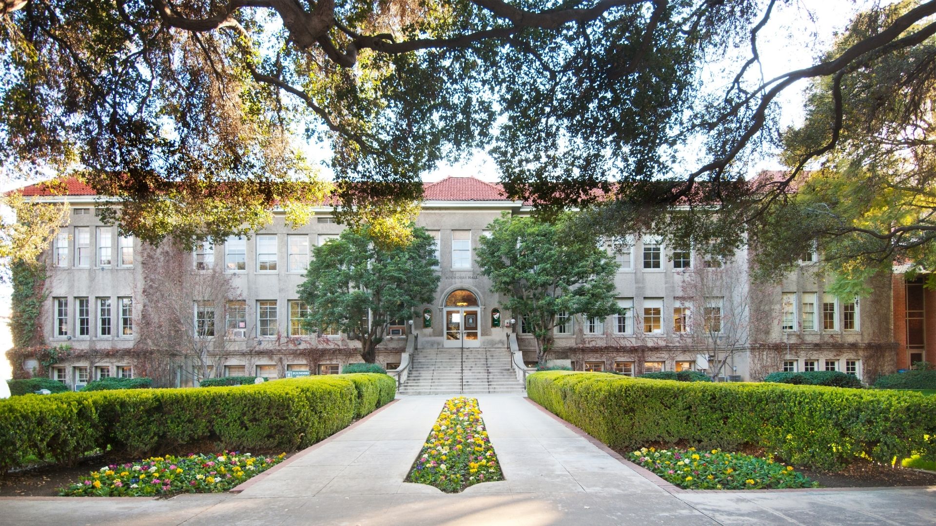 Exterior of Founders Hall, La Verne