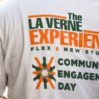 The La Verne Experience shirt at Community Engagement Day