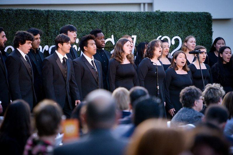 The University of La Verne choir performs at the 2022 Scholarship Gala.