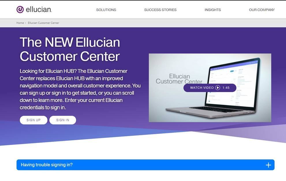 Ellucian Customer Center