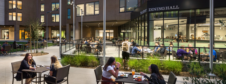 Citrus Hall at night