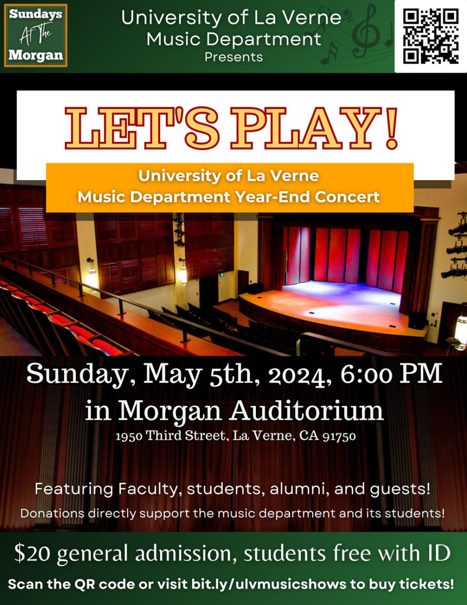Sundays at the Morgan Concert Series, May 5th Let’s Play - Faculty Concert
